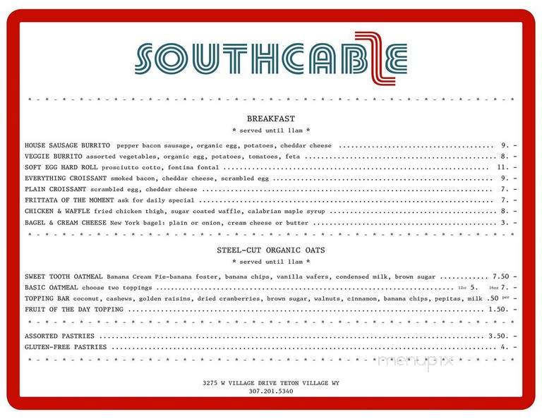 Southcable Cafe - Teton Village, WY