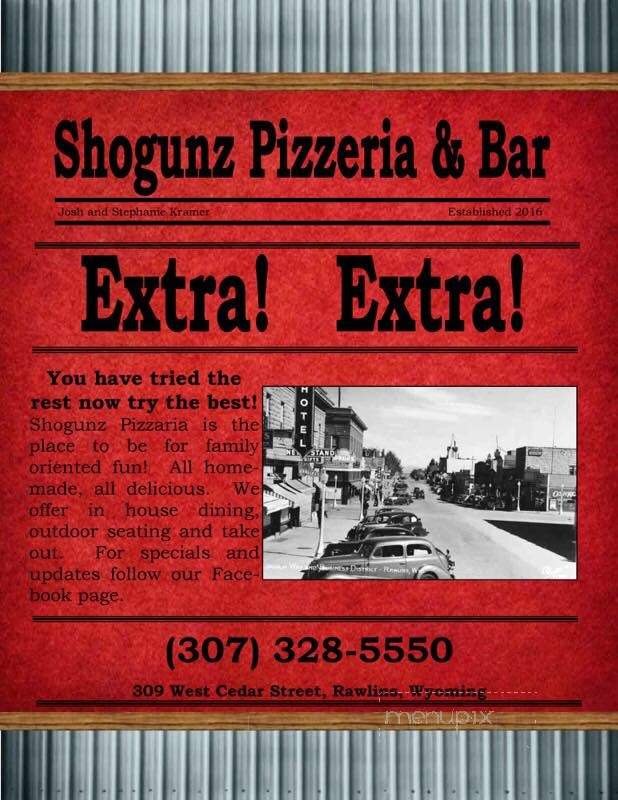 Shogunz Pizzeria - Rawlins, WY