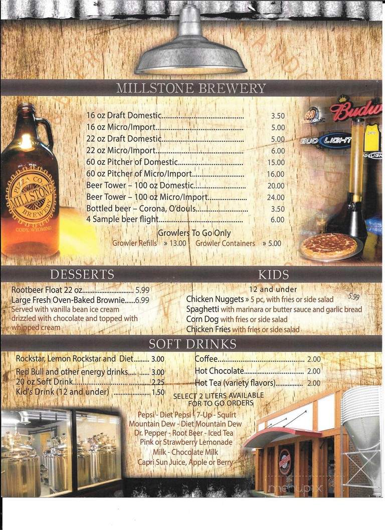 Millstone Pizza Company & Brewery - Cody, WY