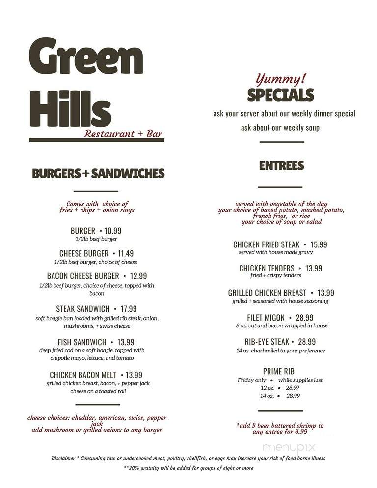 Green Hills Restaurant - Worland, WY