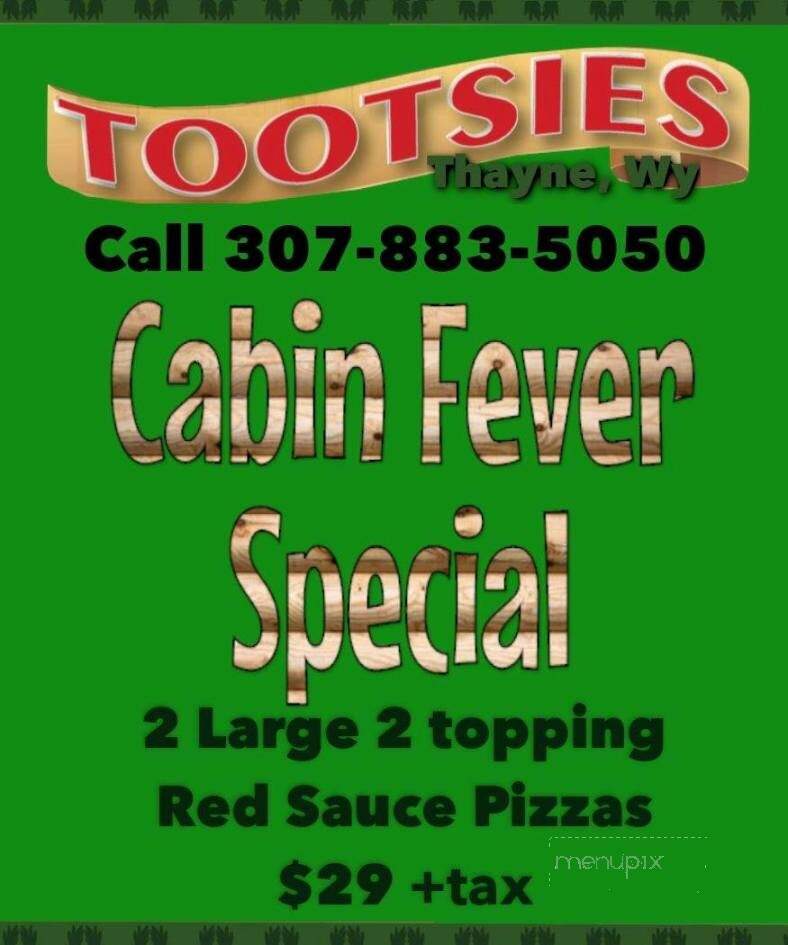 Tootsies Take Or Bake Pizza - Thayne, WY