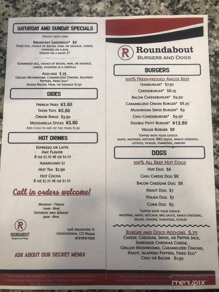 Roundabout Burgers and Dogs - Georgetown, CO